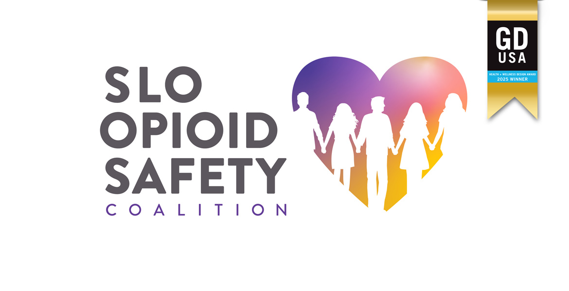 SLO Opioid Safety Coalition - Logo Design - Logo Designer - GDUSA Health and Wellness 2025 Winner - Studio 101 West Marketing and Design